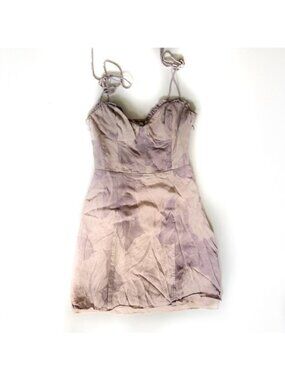 Wildfox Pink and Purple Adjustable Spaghetti Strap Fitted Dress - S